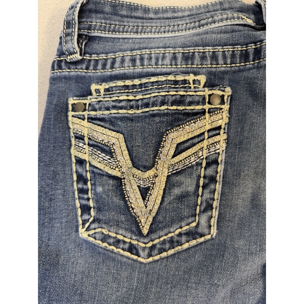 Vigoss Heritage Fit Slim Boot Jeans Women's Bootcut Medium Wash Stretch Denim - Picture 6 of 16